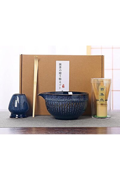 Generic Matcha Whisk Set with Kiln-Glazed Ceramic Spouted Bowl, Bamboo Whisk,...