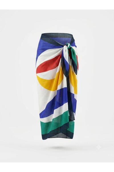 AQUELLA Multicolored Long Pareo (100X145)