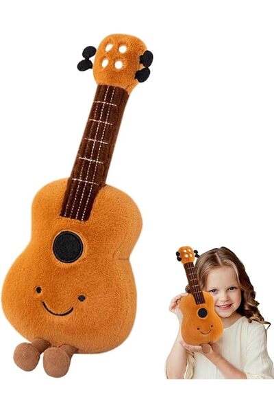 KASTWAVE Cute Guitar Musical Instrument Plush Toy Doll for Kids & Adults, Sof...