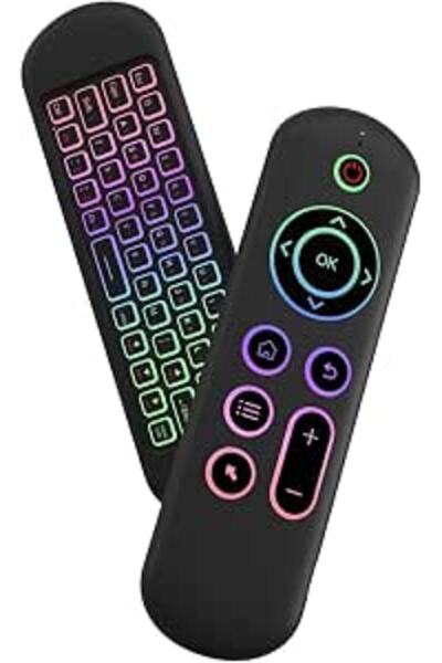 X SPRING Mini Keyboard, 2.4G and BT5.2 Rechargeable Backlit Motion Sensing Po...