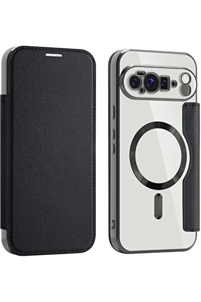 GENERAL for Google PIXEL 10PRO XL Wallet Cover,Clear Back Magnetic,Black | Ma...