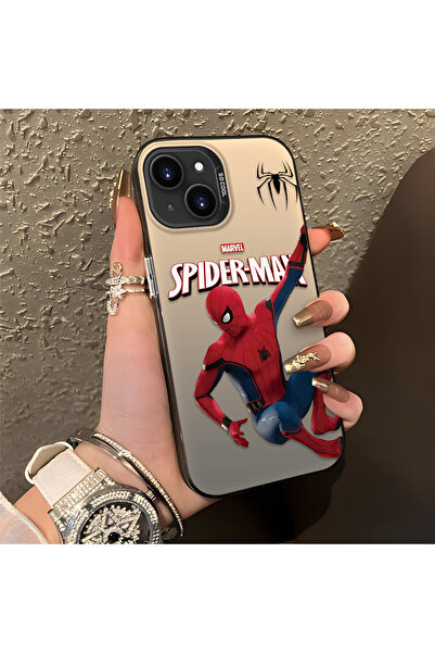 SLIMFELT iPhone 13/14 Uyumlu Yüksek Kaliteli Örümcek Adam Desenli Kılıf, Anti...