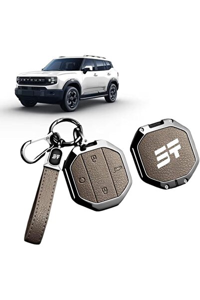 GENERAL Car Key Shell Cover For Jetour T1 2025-2026 Car Key Zinc Alloy And PU...