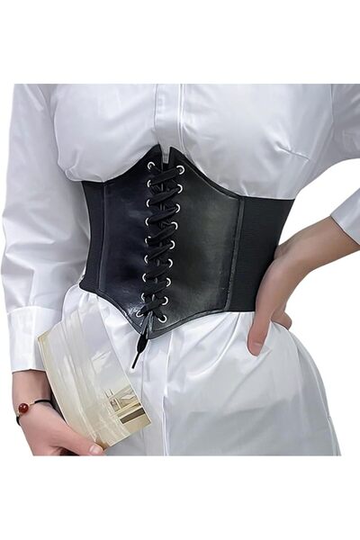 GENERAL Waist Belt for Women, Wide Elastic Tie Waspie Belt for Dresses