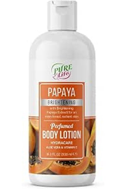 PureLife Pure Life Papaya Brightening Perfumed Body Lotion 500 ml with Aloe V...