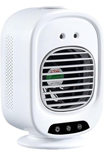 STARSTAR USB-C rechargeable misting fan, portable desktop fan, 3 wind speeds,...