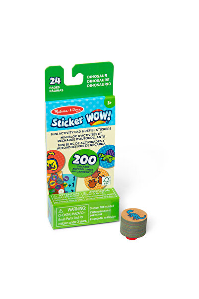 Melissa and Doug Sticker WOW! Mini Activity Pad with Refill Stickers - Dinosaur