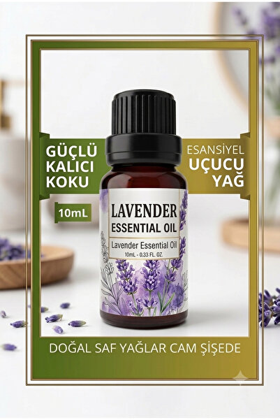 Genel Markalar LAVANTA YAĞ ODA KOKUSU 10ML ESANS CAM ŞİŞEDE oda nemlendirici