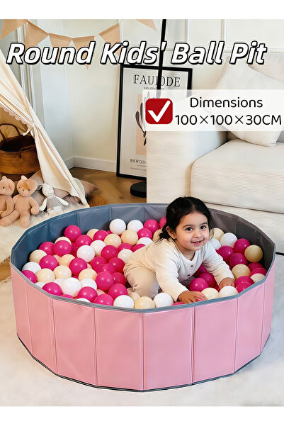 XIUWOO Foldable Round Oxford Kids Ball Pit, Multi-use Play Sand Bath Pool for...
