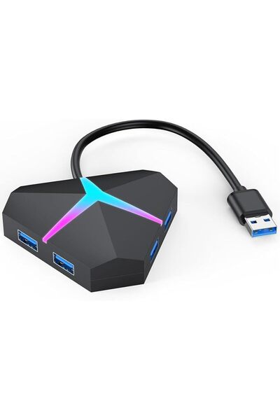 Bukela USB Hub 3.0, 4 Port USB Hub Splitter Multi Extra USB Port Extender Ada...