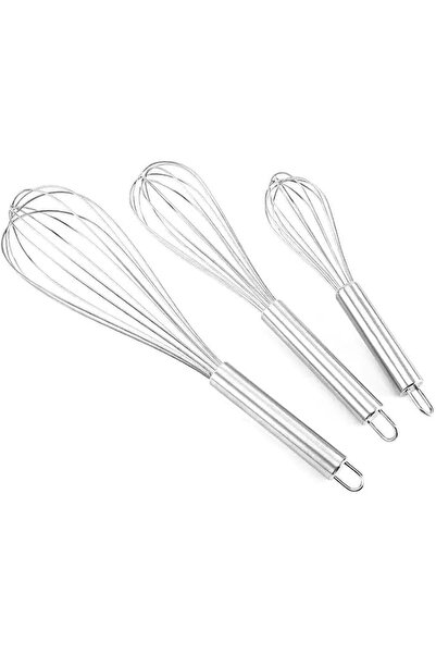 GENERAL Stainless Steel Whisk Set 8"+10"+12", Kitchen Whisk Balloon Whisks fo...