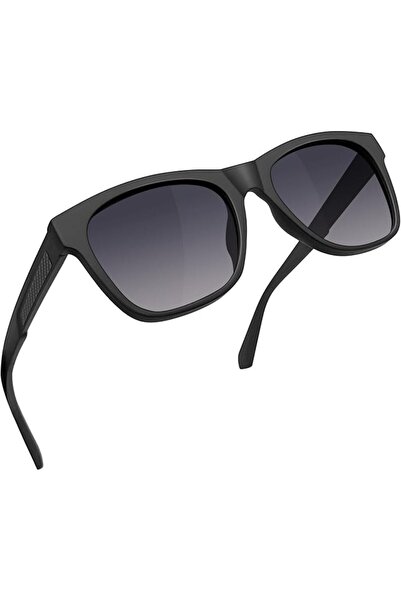 Rimerakea Men's Polarized Sunglasses Trendy Square UV Protection Black Sun Gl...
