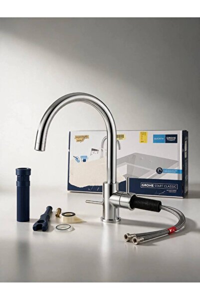 Grohe Start Classic 31553001 – Baterie de bucătărie cu pipă înaltă, 360 °   r...