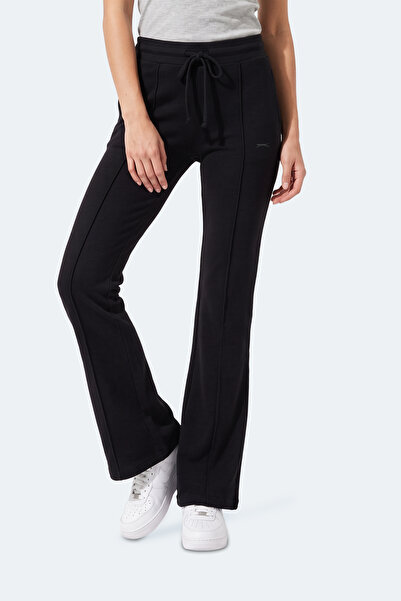 Slazenger بنطلون رياضي أسود واسع الساق للنساء من MALENA