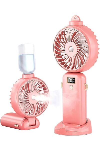 bolivia's Bolivias Handheld Spray Fan, with 2500mAh Rechargeable Battery, 5 S...
