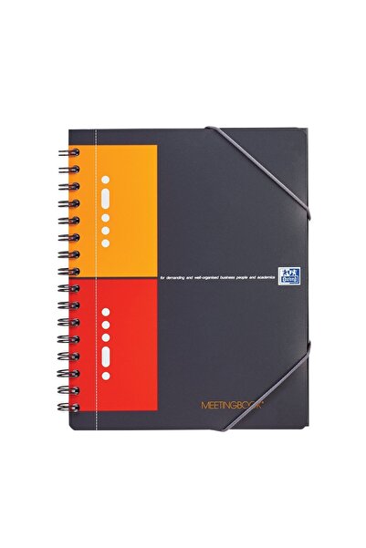 Oxford Spirálový zápisník, Int. Meetingbook, A5+, 80 listů - 80 g/m², Scribze...