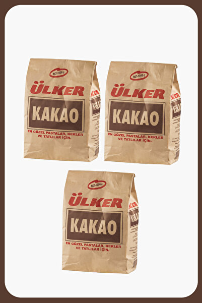Ülker TOZ KAKAO - 1kg - 3 Adet