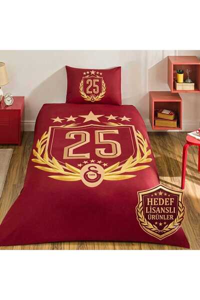 Taç Licensed Galatasaray 25. Championship Fan Duvet Cover Set Single Size 100...