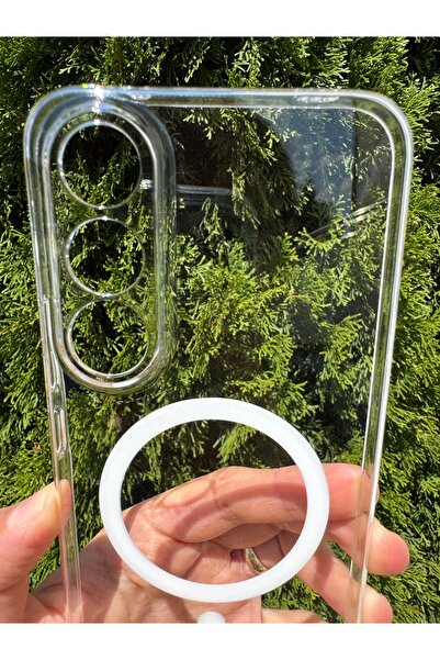 Deppo Trend Vivo V70 Fe Uyumlu Kılıf İnce Sert Sararmaz Magsafe Kamera Korumalı Koruyucu Dayanıklı Transparan Arka Kapak