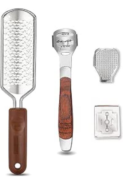 JOYZZZ Colossal Foot Rasp, 11 Replacement Heads Professional Pedicure Tool, S...
