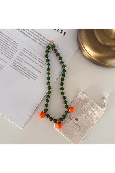 Alice İsstanbul Orange Charm Necklace