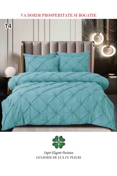 Super Elegant Pucioasa Lenjerie de Pat 6 Piese, Bumbac Finet, Pat Dublu, 2 Pe...