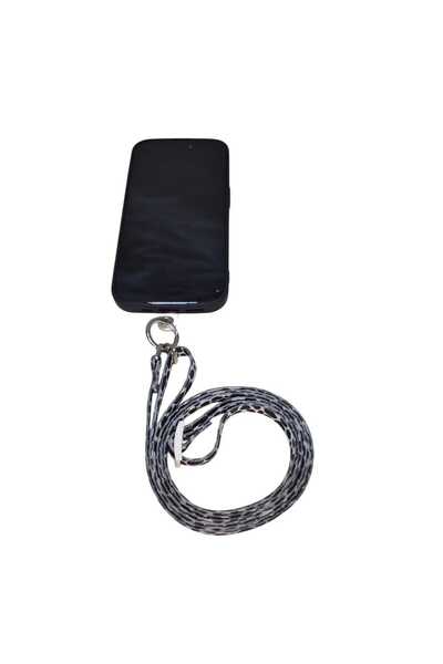 moonparacord حزام رقبة للهاتف قابل للتعديل بنمط دالماتي، منسوج بعرض 8 مم