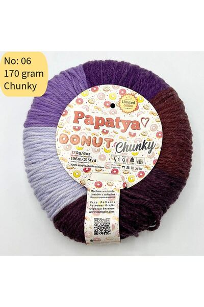 Oxford İplik Stok Fazlası Papatya Donut Chunky 170gr Akrilik Ebruli 006