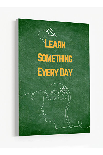 LOWHA Canvas Wall Art Stretched Over Wooden Frame Featuring Motivational Phra...