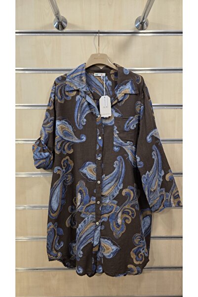 Park Moda Tunic Shirt 100% Cotton Shawl Pattern