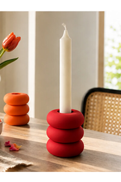 prime country Modern 3 Katlı Dekoratif Şamdan – Minimal Tasarımlı Mumluk