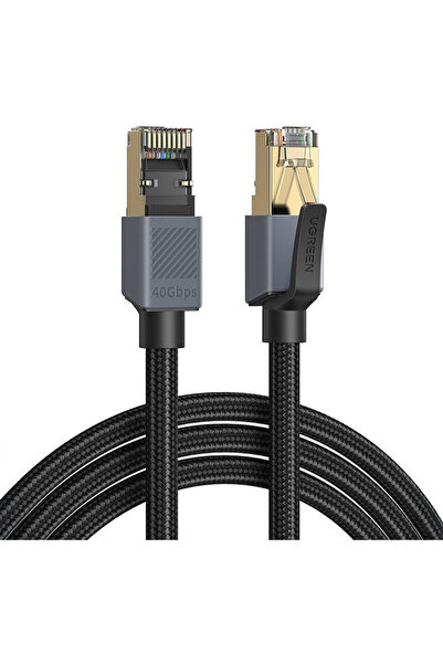 Ugreen F/FTP Cat.8 (40Gbps) Καλώδιο Δικτύου Ethernet 1m Μαύρο