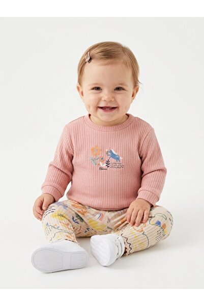 Kids Kingdom Cotton Colorful Nature Patterned Baby Girl Tights 2-Piece Set