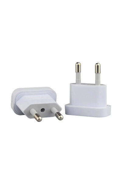 Choice WHITE 1 Pcs 4.8mm Power Plug Adapter US To EU Euro Europe Plug Power P...