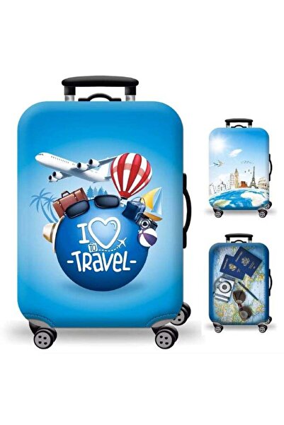 Generic XL Elastic Luggage Cover - Stretchable, Dust & Scratch Resistant Trav...