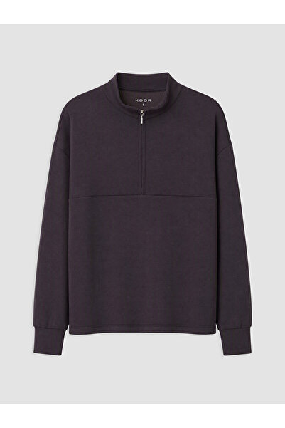 LC Waikiki Plum soft touch Oversized women's sweatshirt