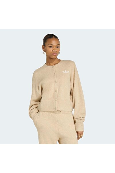 adidas Essentials Knit Kadın Bej Hırka (IA4456)