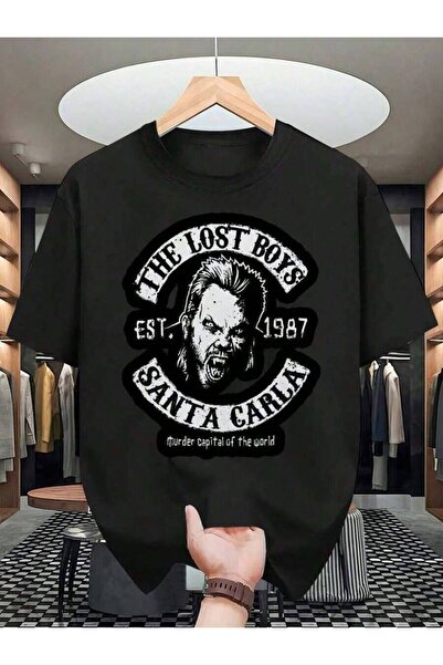 4CR تي شيرت رجالي بتصميم جرافيك - Lost Boys Santa Carla Horror Vampire Angry ...