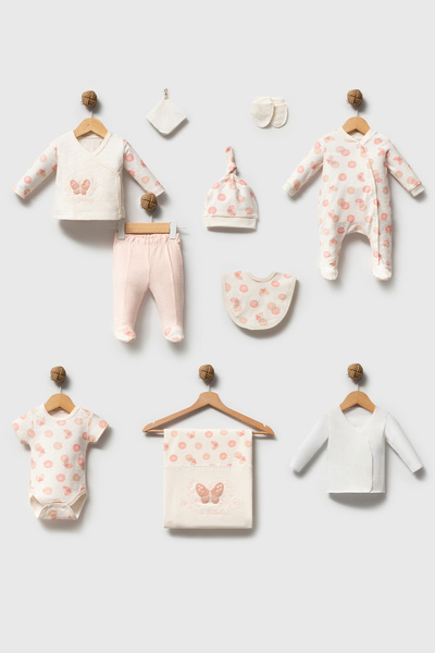 hhoneybaby 100% Organic Cotton Cute Butterfly Baby Girl Embroidered Luxury 10...