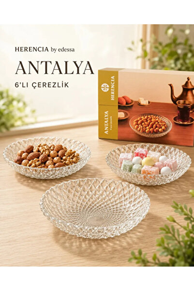 Herencia Antalya - 6 PCS Oval Çerez Seti