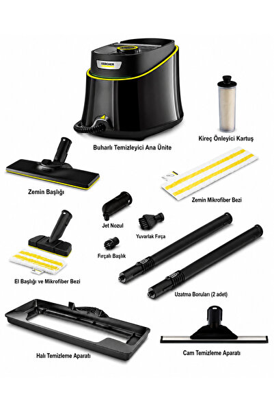 Karcher Sc 3 Deluxe Easyfix Lite Set 1900W 3.5 Bar Hızlı Isınan Buharlı Temiz...