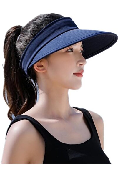 STARSTAR Women's Summer Sun Hat - Detachable Wide Brim UV Protection Navy Blue