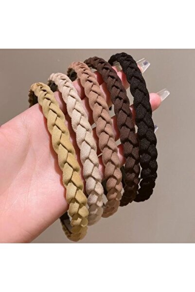STARSTAR Woven headbands 5pc wide non-slip knotted bohemian women.
