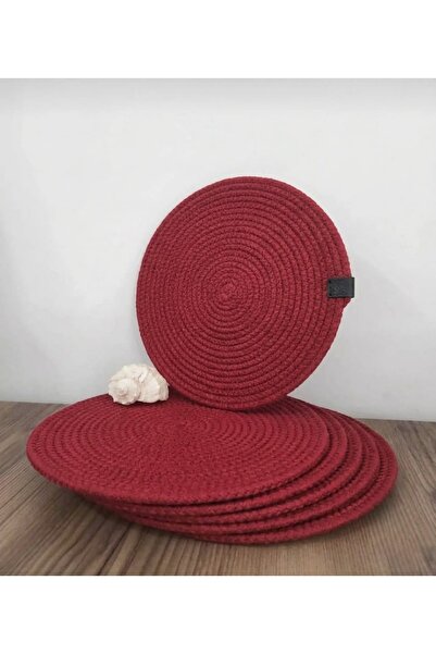 Zeora Home 6-Piece Supla Set Knitted Rope Supla Jute American Service Table M...