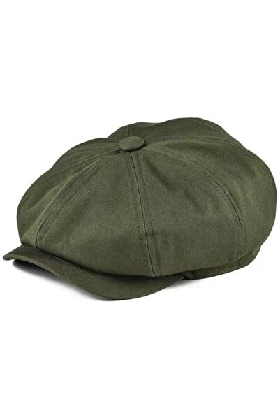 STARSTAR Berets - Retro Flat-Top Hats Military Green