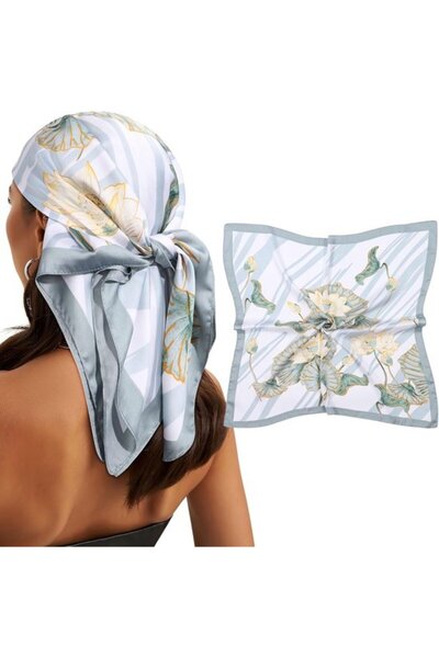 STARSTAR Women's square silk scarf hair/neck/bag accessory.