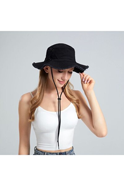 STARSTAR Bucket hat cotton foldable 56-60cm UV hiking/camping.