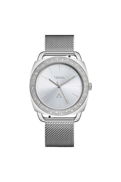 TRNDA Women's Stainless Steel Watch, Silver Mesh Band | Trn-35.8s