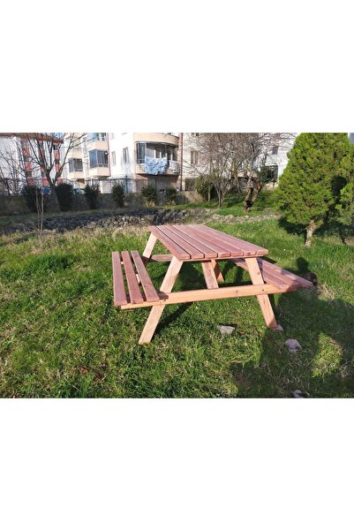 Şen Mobilya Bahçe Masası Ahşap Piknik Masası M7