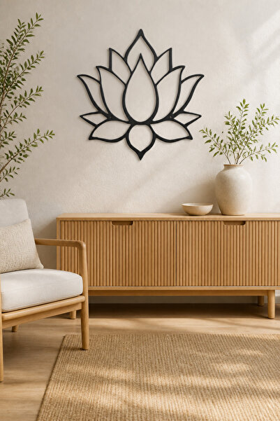 Lotus Çiçeği Metal Tablo